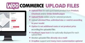 WooCommerce Upload Files