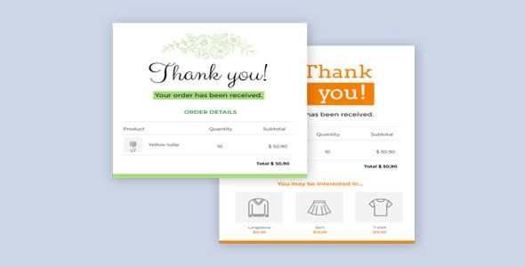 YITH Custom Thank You Page