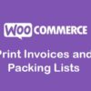 Print Invoices and Packing Lists