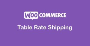 Table Rate Shipping