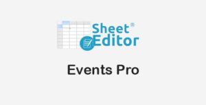 WP Sheet Editor - Events Pro